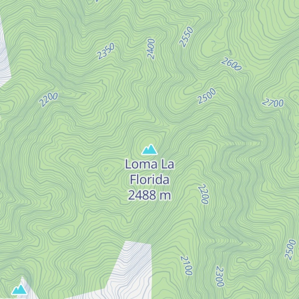 Map of Loma La Florida