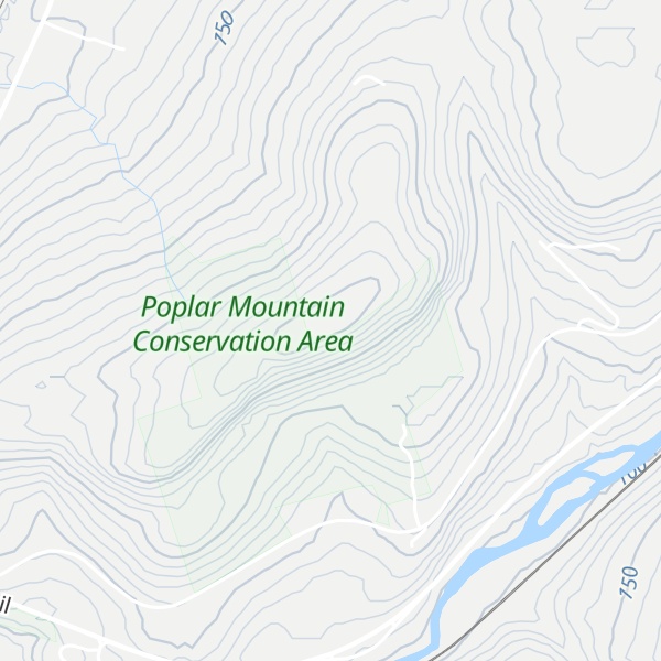 Map of Poplar Mountain