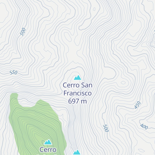 Map of Cerro San Francisco