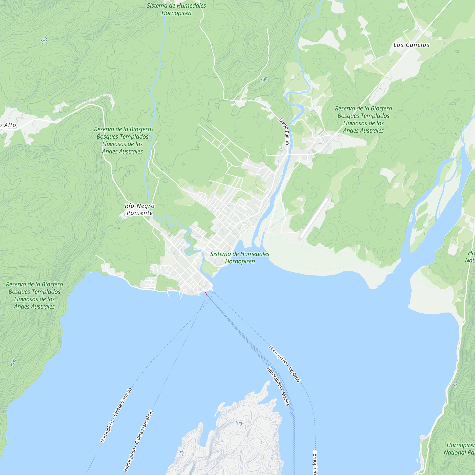Cabañas Lehuan map
