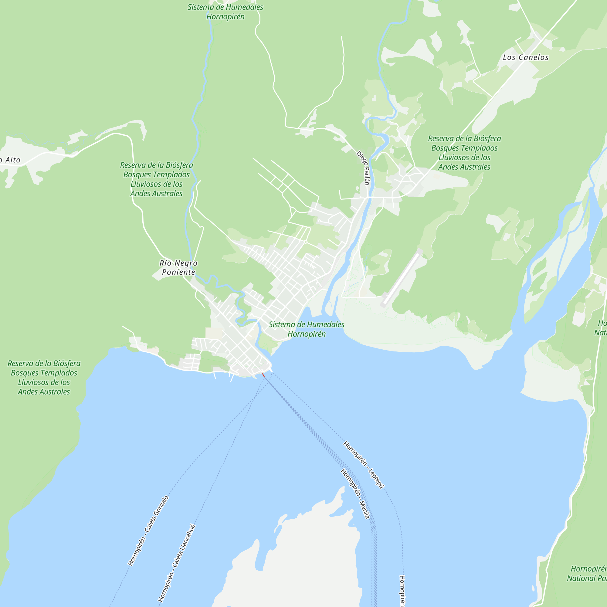 Cabañas Lehuan map