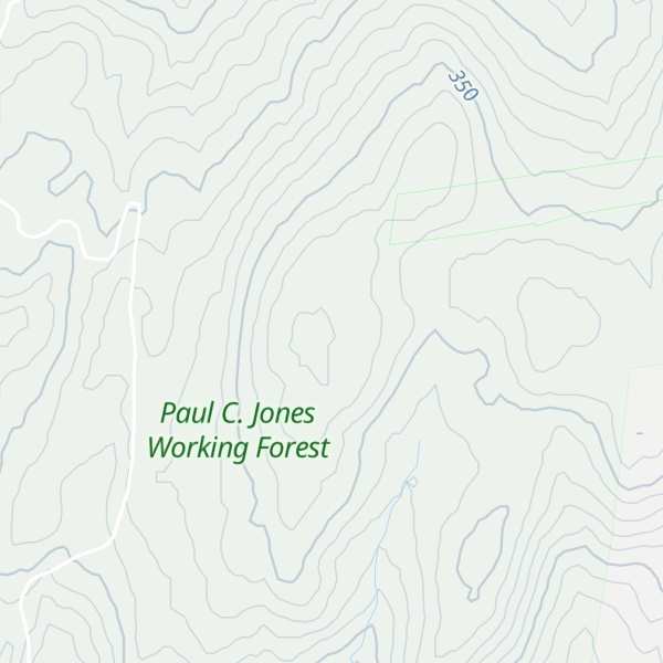 Map of Brushy Mountain