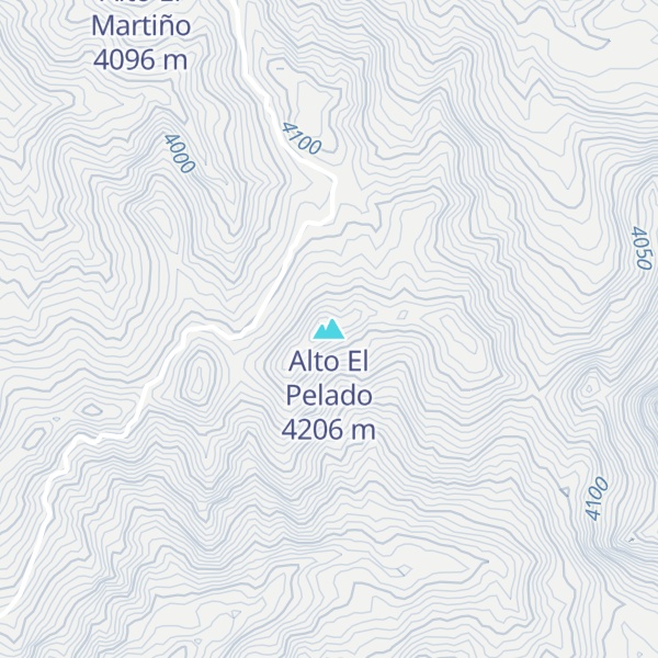 Map of Alto El Pelado