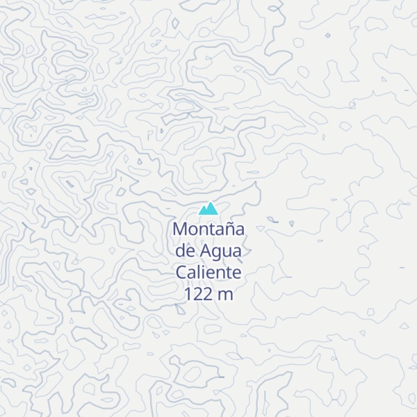 Map of Montaña de Agua Caliente