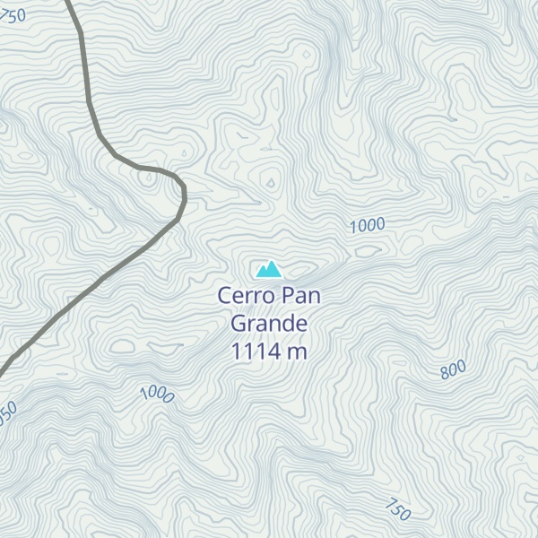 Map of Cerro Pan Grande