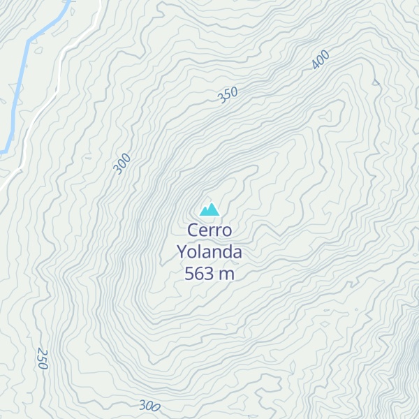 Map of Cerro Yolanda