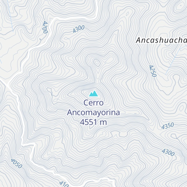 Map of Cerro Ancomayorina