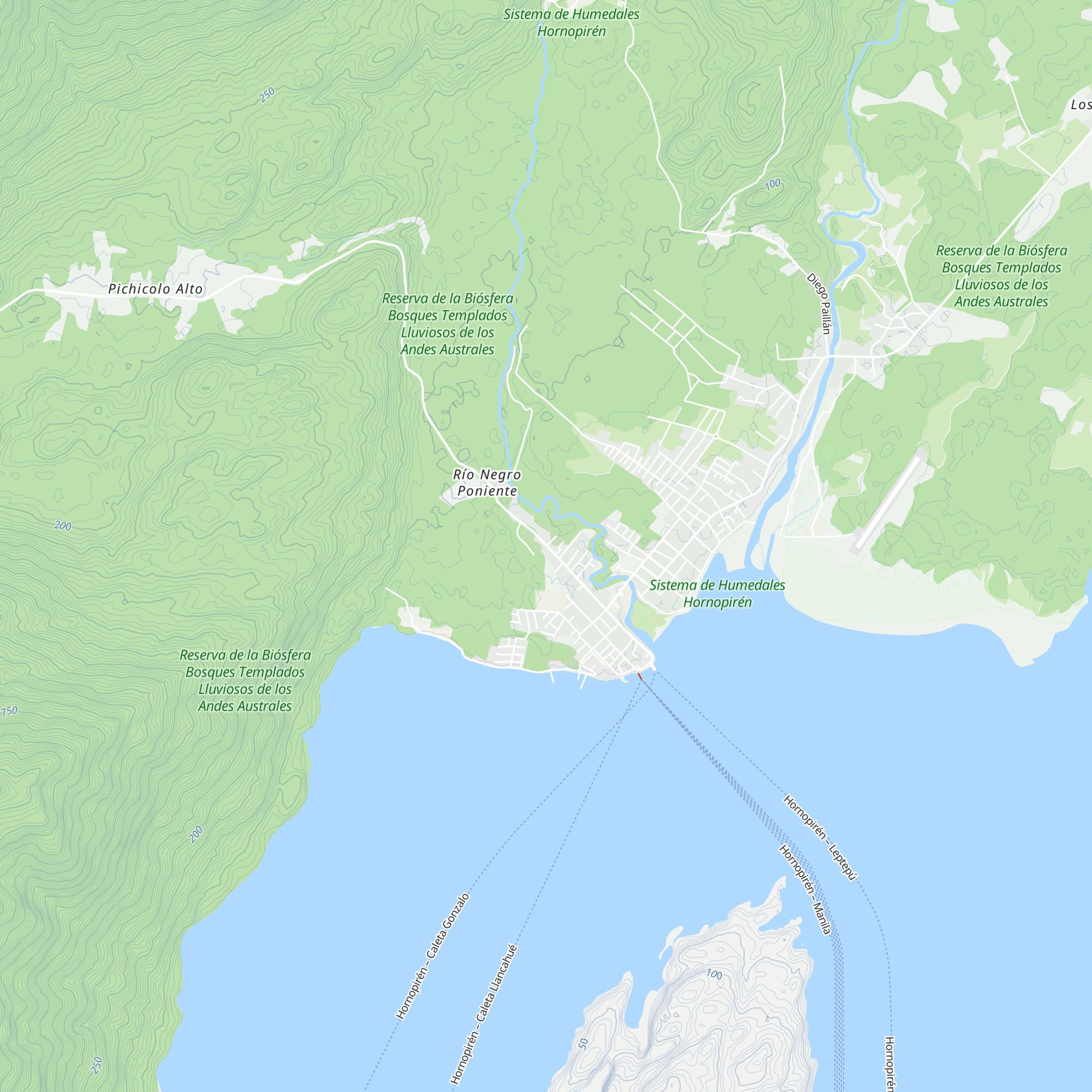 Cabañas El Ulmo map