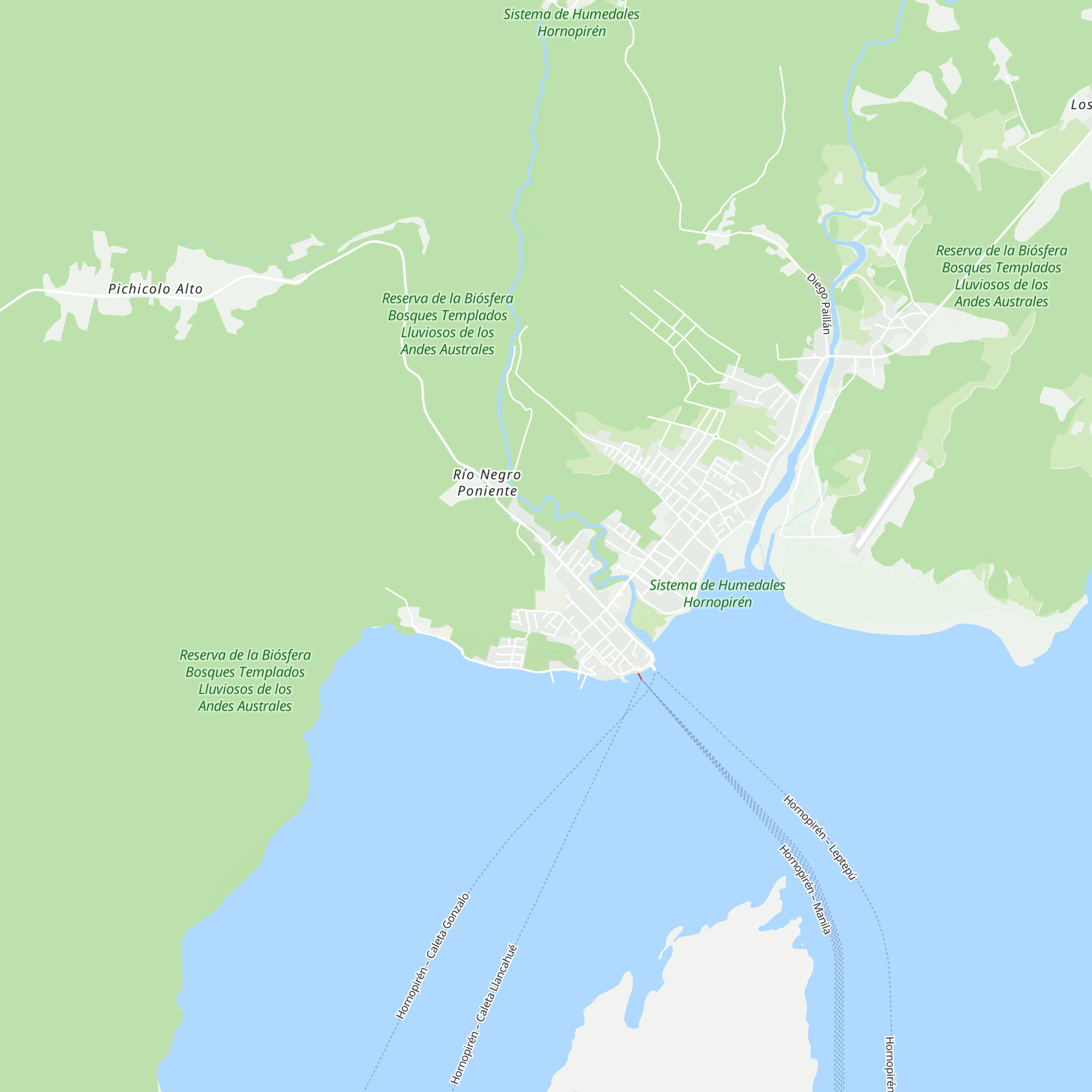 Cabañas El Ulmo map