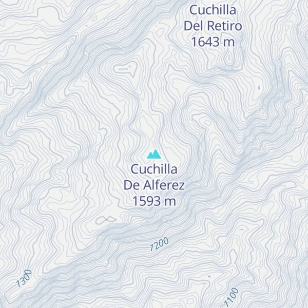 Map of Cuchilla De Alferez