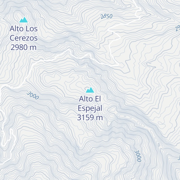 Map of Alto El Espejal