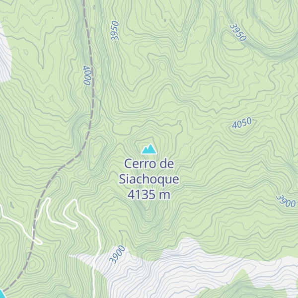 Map of Cerro de Siachoque