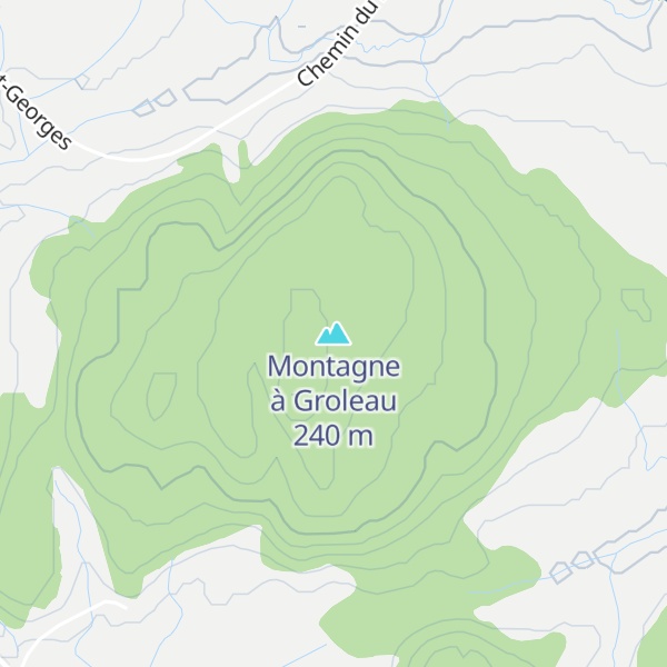 Map of Montagne à Groleau