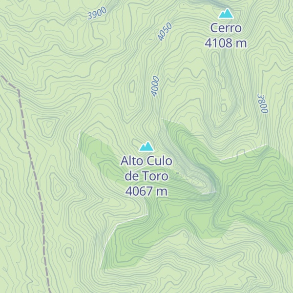Map of Alto Culo de Toro