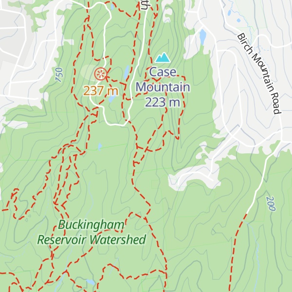 Map of Birch Mountain