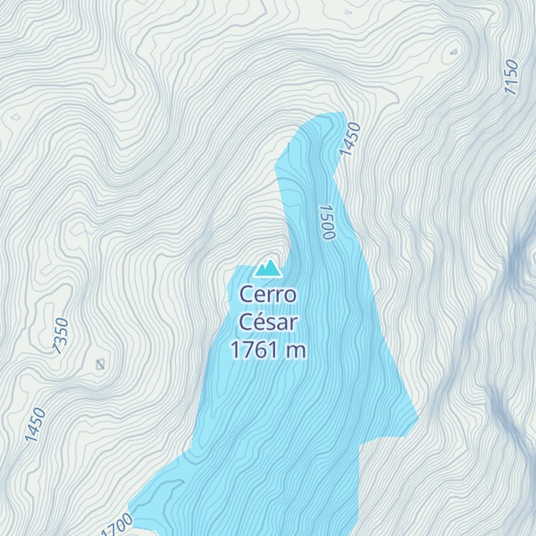 Map of Cerro César