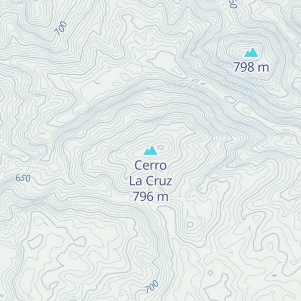 Map of Cerro La Cruz