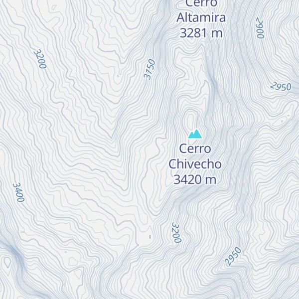 Map of Loma El Cardon