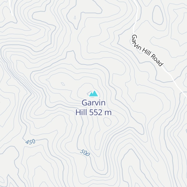 Map of Garvin Hill