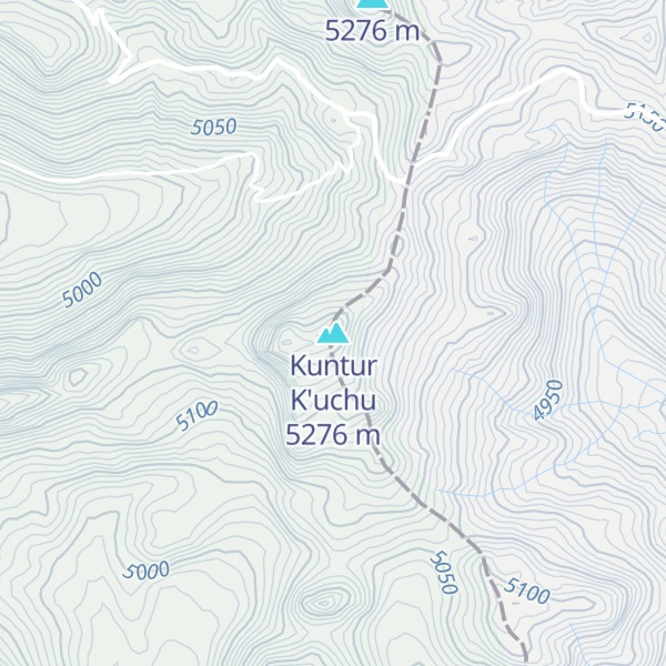 Map of Kuntur K'uchu