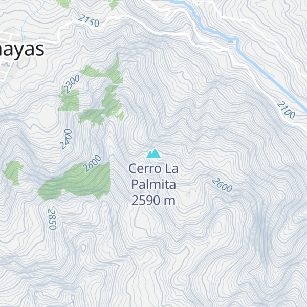 Map of Cerro La Palmita