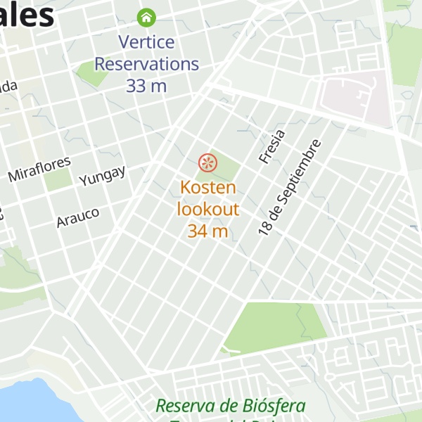 Map of Cabañas Don Ángel