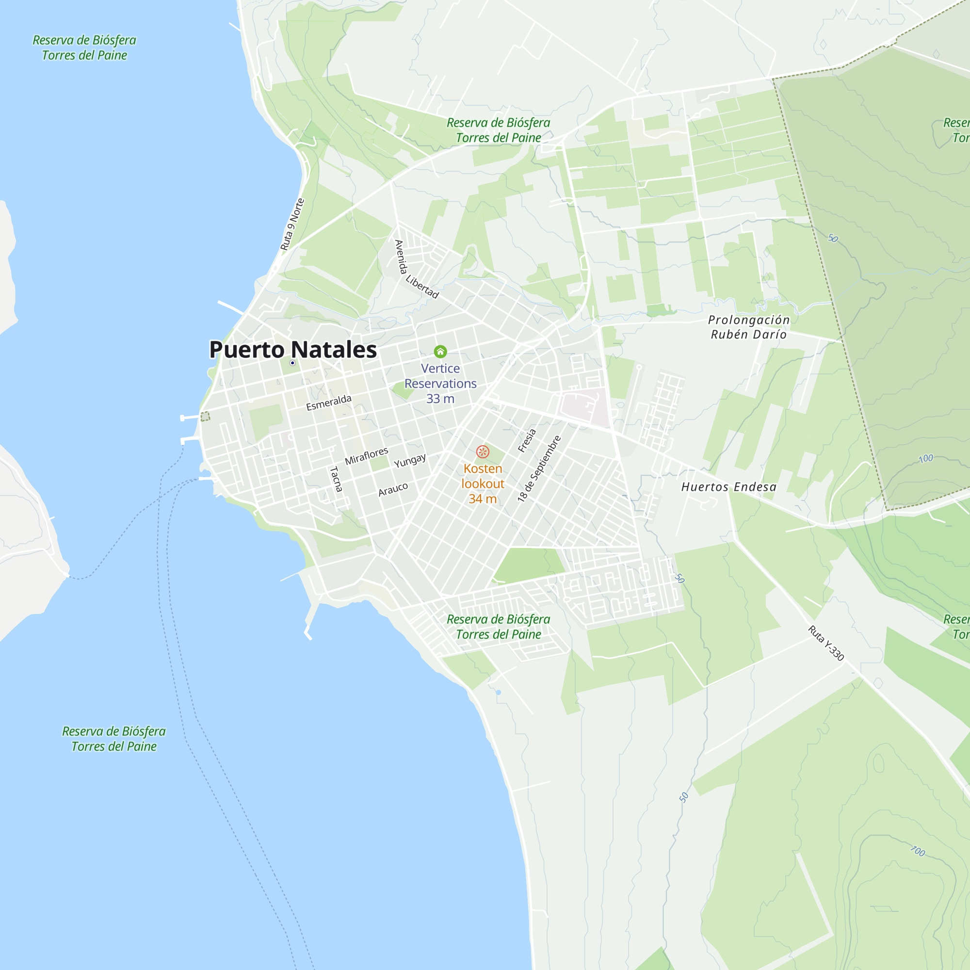 Cabañas Don Ángel map