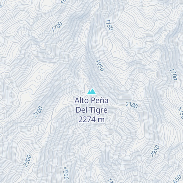 Map of Alto Peña Del Tigre