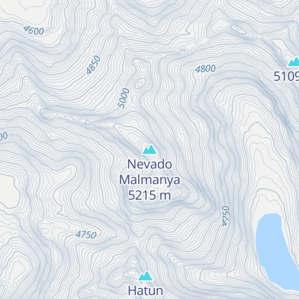 Map of Nevado Malmanya