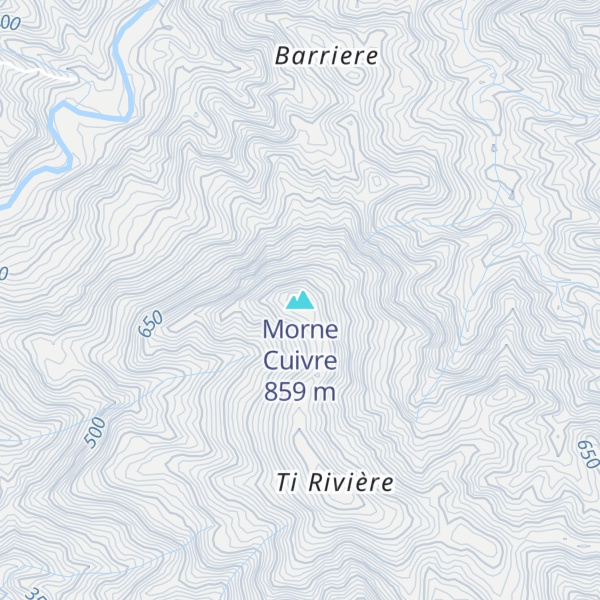 Map of Morne Cuivre