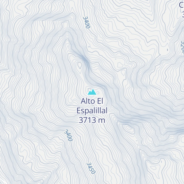Map of Alto El Espalillal