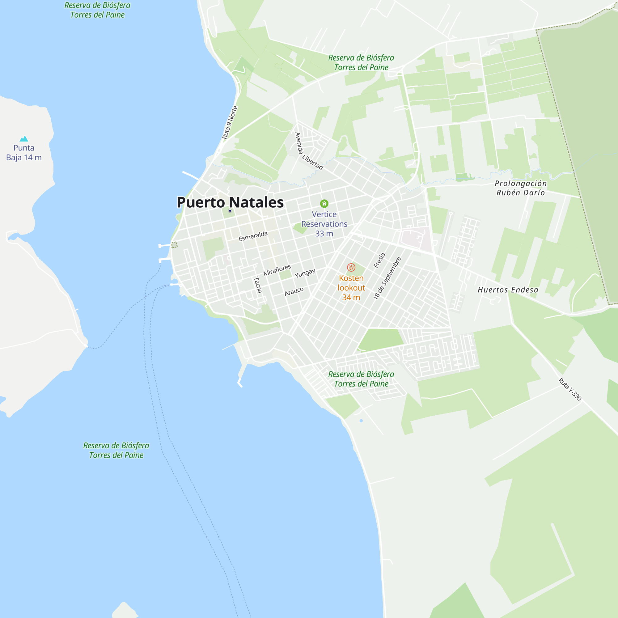 Refugio Hoshken map