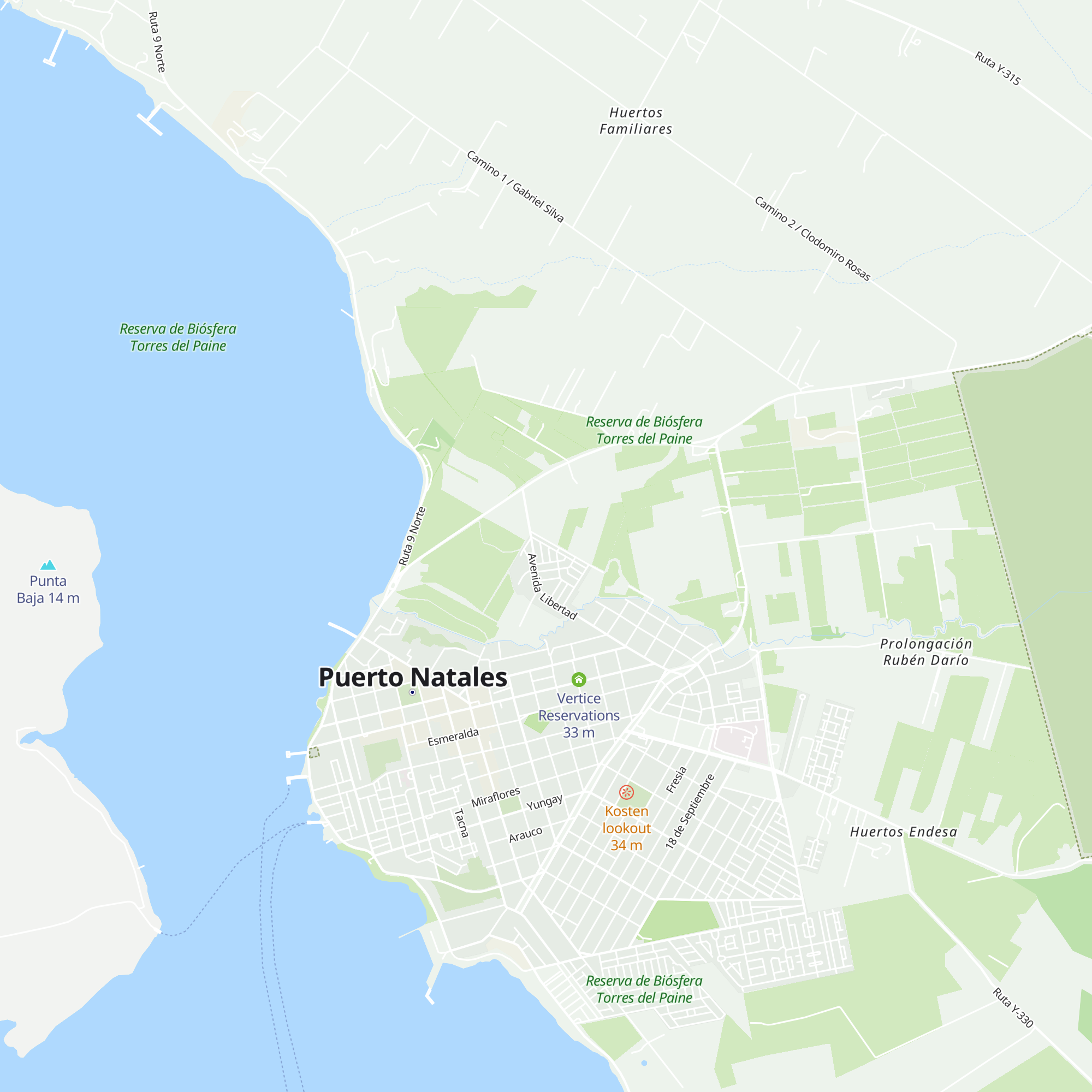 Cabaña Doña María map