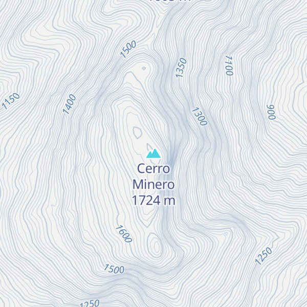 Map of Cerro Minero