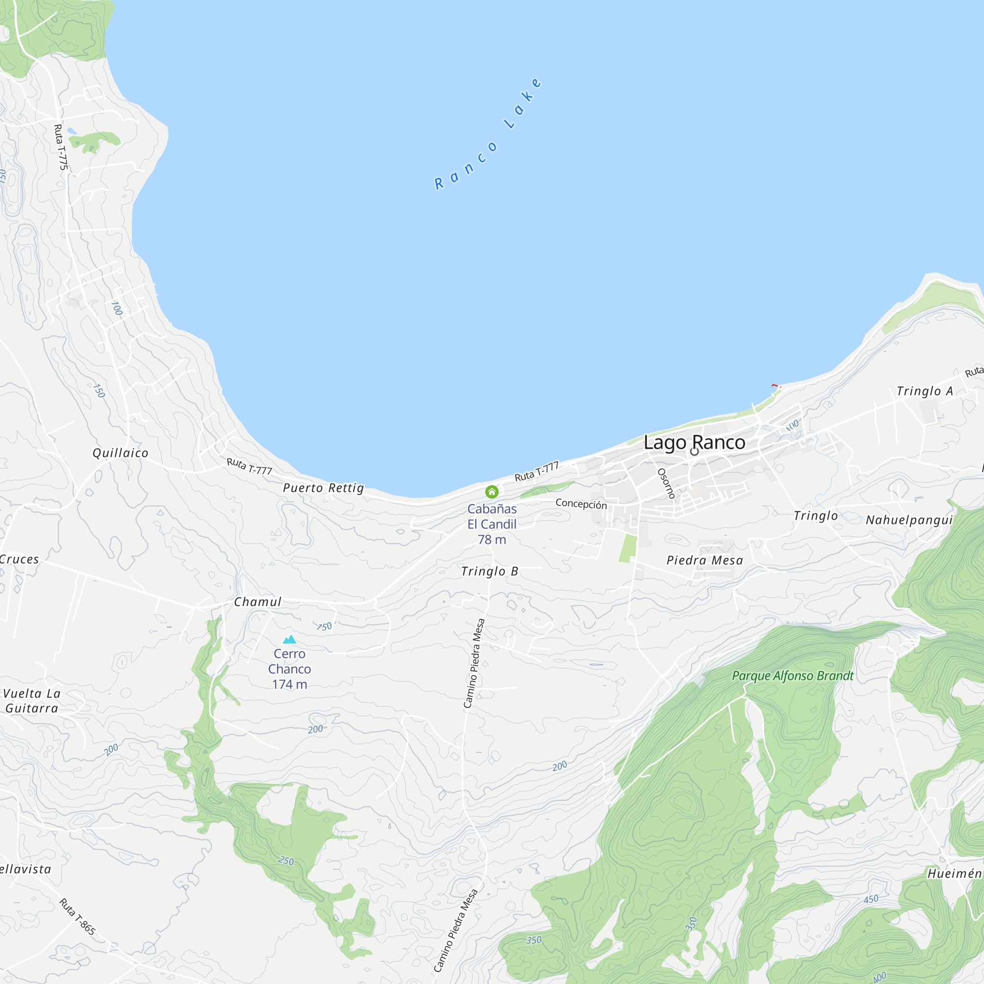 Cabañas El Candil map