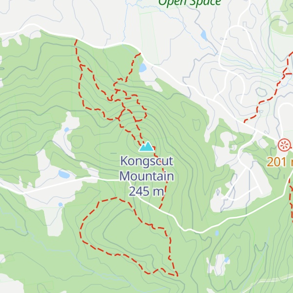 Map of Kongscut Mountain