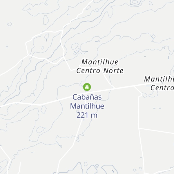 Map of Cabañas Mantilhue