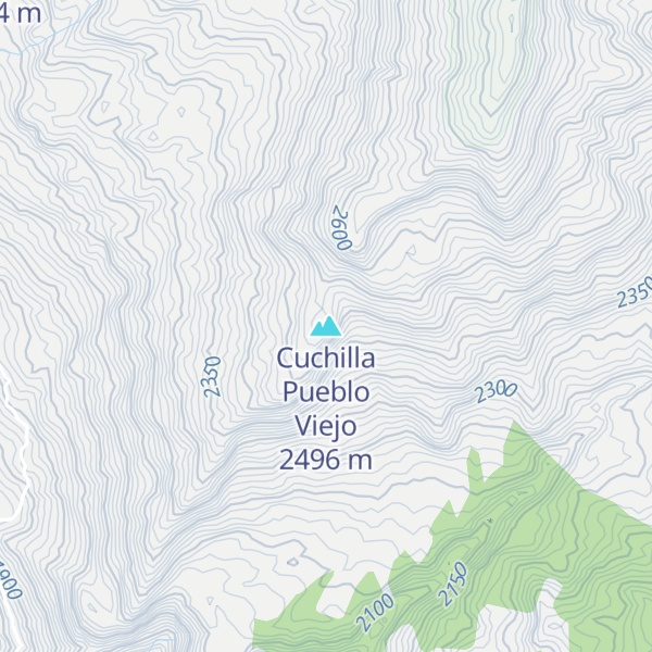 Map of Cuchilla Pueblo Viejo