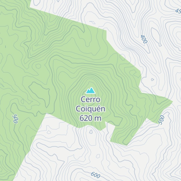 Map of Cerro Coiquén