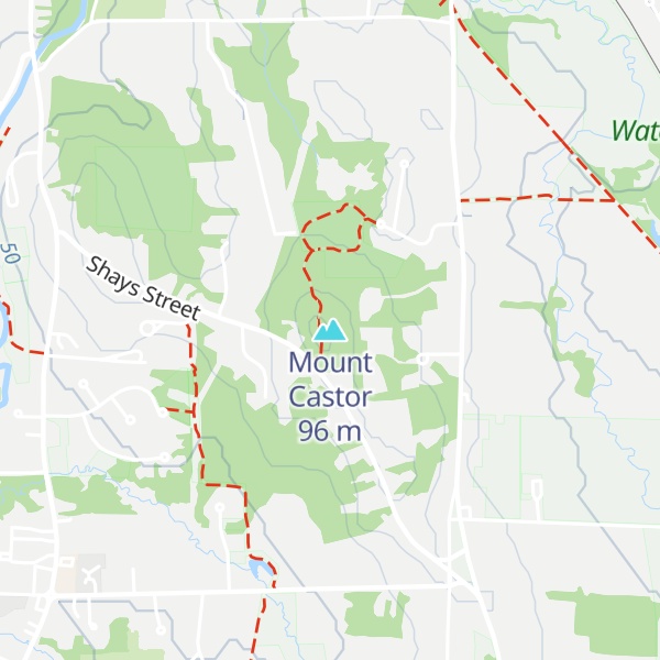 Map of Mount Castor
