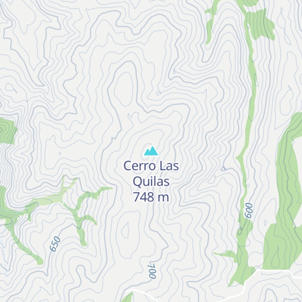 Map of Cerro Las Quilas