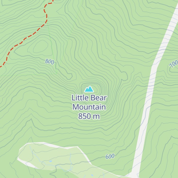 Map of Little Bear Mountain