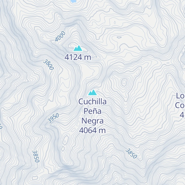 Map of Cuchilla Peña Negra