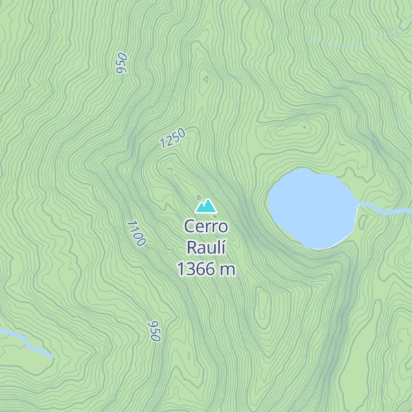 Map of Cerro Raulí