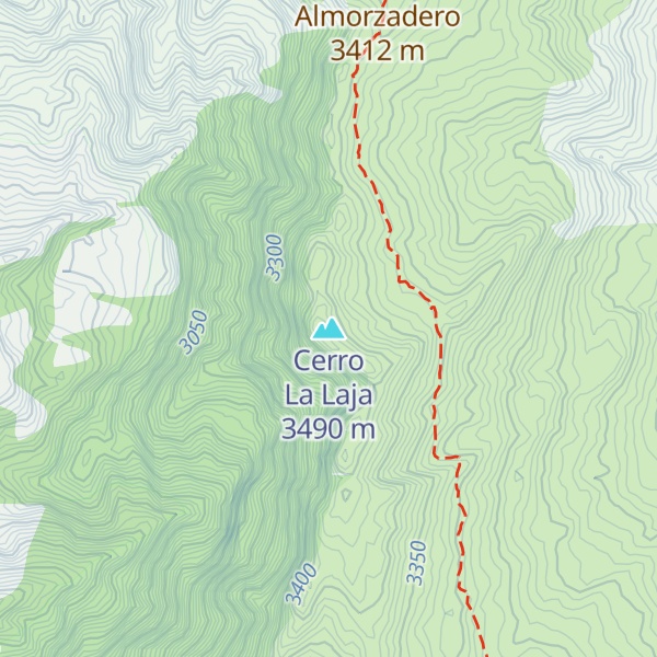 Map of Cerro La Laja
