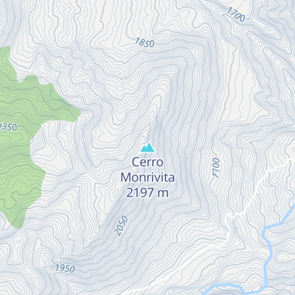 Map of Cerro Monrivita