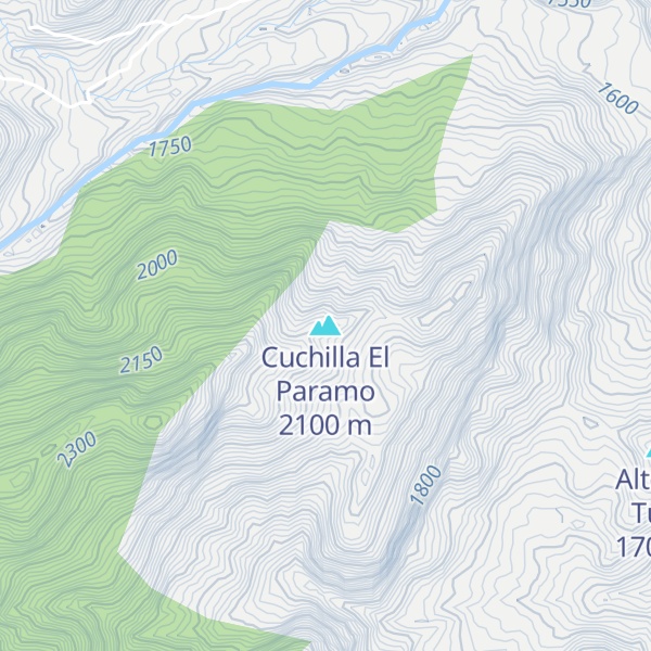 Map of Cuchilla El Paramo