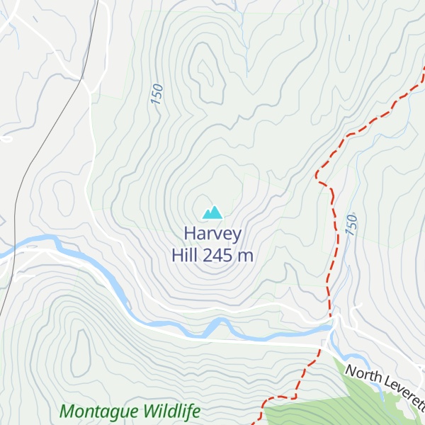 Map of Harvey Hill