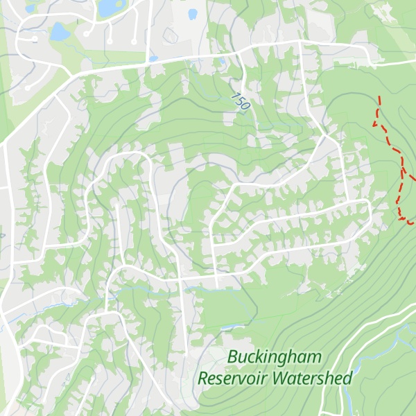 Map of Minnechaug Mountain