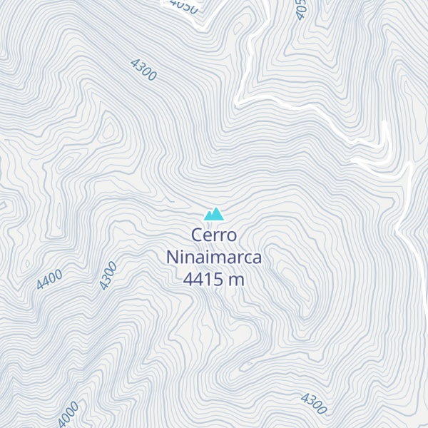 Map of Cerro Ninaimarca